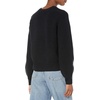 Amazon Essentials Women’s Ribbed Long Sleeve Crewneck Sweater(Black)