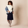 Amazon Essentials Women’s Ribbed Long Sleeve Crewneck Sweater(Eggshell White)