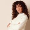 Amazon Essentials Women’s Ribbed Long Sleeve Crewneck Sweater(Eggshell White)