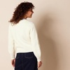 Amazon Essentials Women’s Ribbed Long Sleeve Crewneck Sweater(Eggshell White)