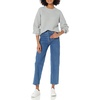 Amazon Essentials Women’s Ribbed Long Sleeve Crewneck Sweater(Light Grey Heather)