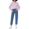 Amazon Essentials Women’s Ribbed Long Sleeve Crewneck Sweater(Pastel Lilac)