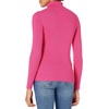 Amazon Essentials Women’s Slim-Fit Lightweight Long-Sleeve Ribbed Turtleneck Sweater(Bright Pink)