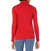 Amazon Essentials Women’s Slim-Fit Lightweight Long-Sleeve Ribbed Turtleneck Sweater(Cherry Red)