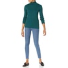 Amazon Essentials Women’s Slim-Fit Lightweight Long-Sleeve Ribbed Turtleneck Sweater(Forest Green)