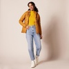 Amazon Essentials Women’s Slim-Fit Lightweight Long-Sleeve Ribbed Turtleneck Sweater(Gold)