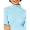 Amazon Essentials Women’s Slim-Fit Lightweight Long-Sleeve Ribbed Turtleneck Sweater(Sky Blue)