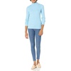 Amazon Essentials Women’s Slim-Fit Lightweight Long-Sleeve Ribbed Turtleneck Sweater(Sky Blue)