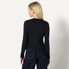 Amazon Essentials Women’s Slim-Fit Ribbed Cardigan & Cami Set with Removable Straps(Black)