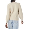 Amazon Essentials Women’s Soft Touch Ribbed V Neck Blouson Cardigan Sweater(Beige)