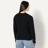 Amazon Essentials Women’s Soft Touch Ribbed V Neck Blouson Cardigan Sweater(Black)