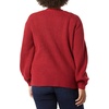 Amazon Essentials Women’s Soft Touch Ribbed V Neck Blouson Cardigan Sweater(Dark Red)