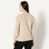 Amazon Essentials Women’s Soft Touch Ribbed V Neck Blouson Cardigan Sweater(Warm Beige Heather)