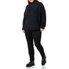 Amazon Essentials Women’s Sweaters, Dressy Casual, Mid Gauge Stretch, Half Zip, Polo Collar(Black)