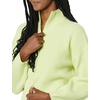 Amazon Essentials Women’s Sweaters, Dressy Casual, Mid Gauge Stretch, Half Zip, Polo Collar(Bright Olive Green)
