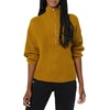 Amazon Essentials Women’s Sweaters, Dressy Casual, Mid Gauge Stretch, Half Zip, Polo Collar(Brown)