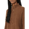 Amazon Essentials Women’s Sweaters, Dressy Casual, Mid Gauge Stretch, Half Zip, Polo Collar(Chocolate Heather)