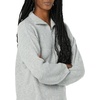 Amazon Essentials Women’s Sweaters, Dressy Casual, Mid Gauge Stretch, Half Zip, Polo Collar(Grey Heather)