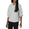 Amazon Essentials Women’s Sweaters, Dressy Casual, Mid Gauge Stretch, Half Zip, Polo Collar(Grey Heather)