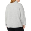 Amazon Essentials Women’s Sweaters, Dressy Casual, Mid Gauge Stretch, Half Zip, Polo Collar(Grey Heather)