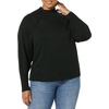 Amazon Essentials Women’s Ultra Soft Oversized Cropped Cocoon Sweater (Available in Plus Size) (Previously Daily Ritual)(Black)