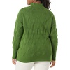 Amazon Essentials Women’s Winter Long-Sleeve Sweater, Soft Touch Funnel Neck Cable Knit(Green)