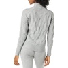 Amazon Essentials Women’s Winter Long-Sleeve Sweater, Soft Touch Funnel Neck Cable Knit(Grey Heather)