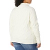 Amazon Essentials Women’s Winter Long-Sleeve Sweater, Soft Touch Funnel Neck Cable Knit(Ivory)