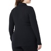 Amazon Essentials womens Wide Rib Long Sleeve Button-up Collared Cardigan (Pants Sold Separately)(Black)