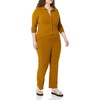 Amazon Essentials womens Wide Rib Long Sleeve Button-up Collared Cardigan (Pants Sold Separately)(Brown)