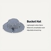 Amazon Essentials x Sofia Grainge Unisex Babies’ Cotton Bucket Hat(Navy Stripe)