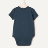 Amazon Essentials x Sofia Grainge Unisex Babies’ Side Snap Short Sleeve Bodysuit, Pack of 3(Dark Navy/Ivory/Light Blue)