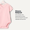 Amazon Essentials x Sofia Grainge Unisex Babies’ Side Snap Short Sleeve Bodysuit, Pack of 3(Delicate Floral/Pink/Ivory)