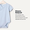 Amazon Essentials x Sofia Grainge Unisex Babies’ Side Snap Short Sleeve Bodysuit, Pack of 3(Light Blue/Bunnies/Stripe)
