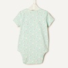 Amazon Essentials x Sofia Grainge Unisex Babies’ Side Snap Short Sleeve Bodysuit, Pack of 3(Rabbits/Round Trees/Stripe)