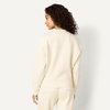 Amazon Essentials x Sofia Grainge Women’s Relaxed Fit Boxy Drop Shoulder Crewneck Sweatshirt(Ivory)