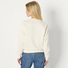 Amazon Essentials x Sofia Grainge Women’s Relaxed Fit Boxy Drop Shoulder Crewneck Sweatshirt(Ivory Ivory Red Valentine)