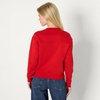 Amazon Essentials x Sofia Grainge Women’s Relaxed Fit Boxy Drop Shoulder Crewneck Sweatshirt(Red)