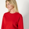 Amazon Essentials x Sofia Grainge Women’s Relaxed Fit Boxy Drop Shoulder Crewneck Sweatshirt(Red)