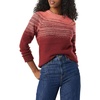 Amazon Essentials Crewneck Sweater for Women, Soft-Touch(Burgundy Coral Pink Ombre)