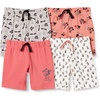 Amazon Essentials Disney | Marvel | Star Wars Baby Boys’ Cotton Knit Shorts, Multipacks(4-pack Mickey Expressions)