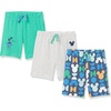 Amazon Essentials Disney | Marvel | Star Wars Baby Boys’ Cotton Knit Shorts, Multipacks(Mickey Oh Boy)