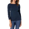 Amazon Essentials Women’s Classic-Fit Lightweight Long-Sleeve Sweater(Navy)