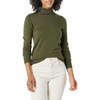 Amazon Essentials Women’s Classic-Fit Lightweight Long-Sleeve Sweater(Olive)