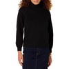 Amazon Essentials Women’s Cotton Pullover Sweater, Funnel-Neck (Available in Plus Size)(Black)
