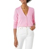 Amazon Essentials Women’s Lightweight Cardigan Sweater(Pink)