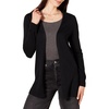 Amazon Essentials Women’s Lightweight Long-Sleeve Open-Front Long Cardigan Sweater, Regular Fit(Black)