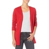 Amazon Essentials Women’s Lightweight Long-Sleeve Open-Front Long Cardigan Sweater, Regular Fit(Red)