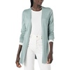 Amazon Essentials Women’s Lightweight Long-Sleeve Open-Front Long Cardigan Sweater, Regular Fit(Sage Green Heather)