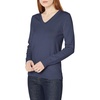 Amazon Essentials Women’s Lightweight Long-Sleeve V-Neck Cotton Sweater(Navy)